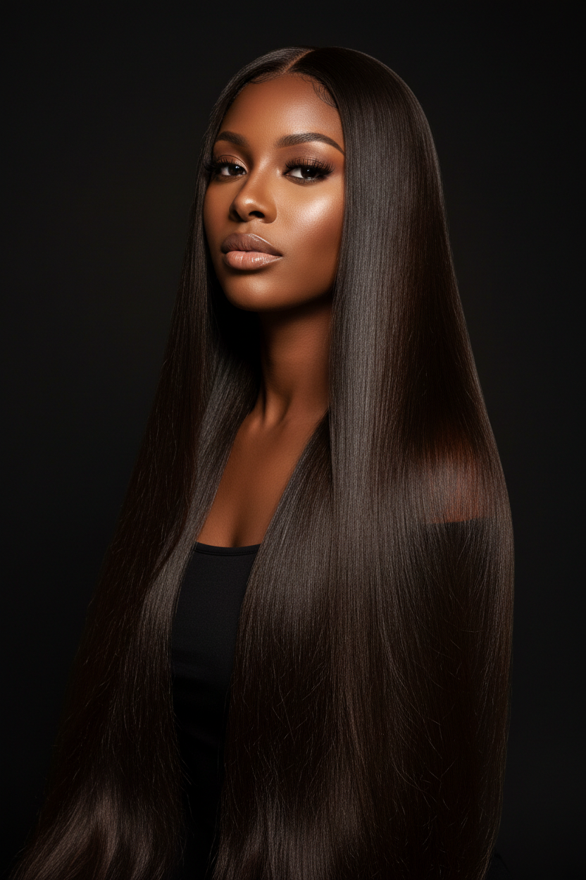 Raw Hair Lisse porté